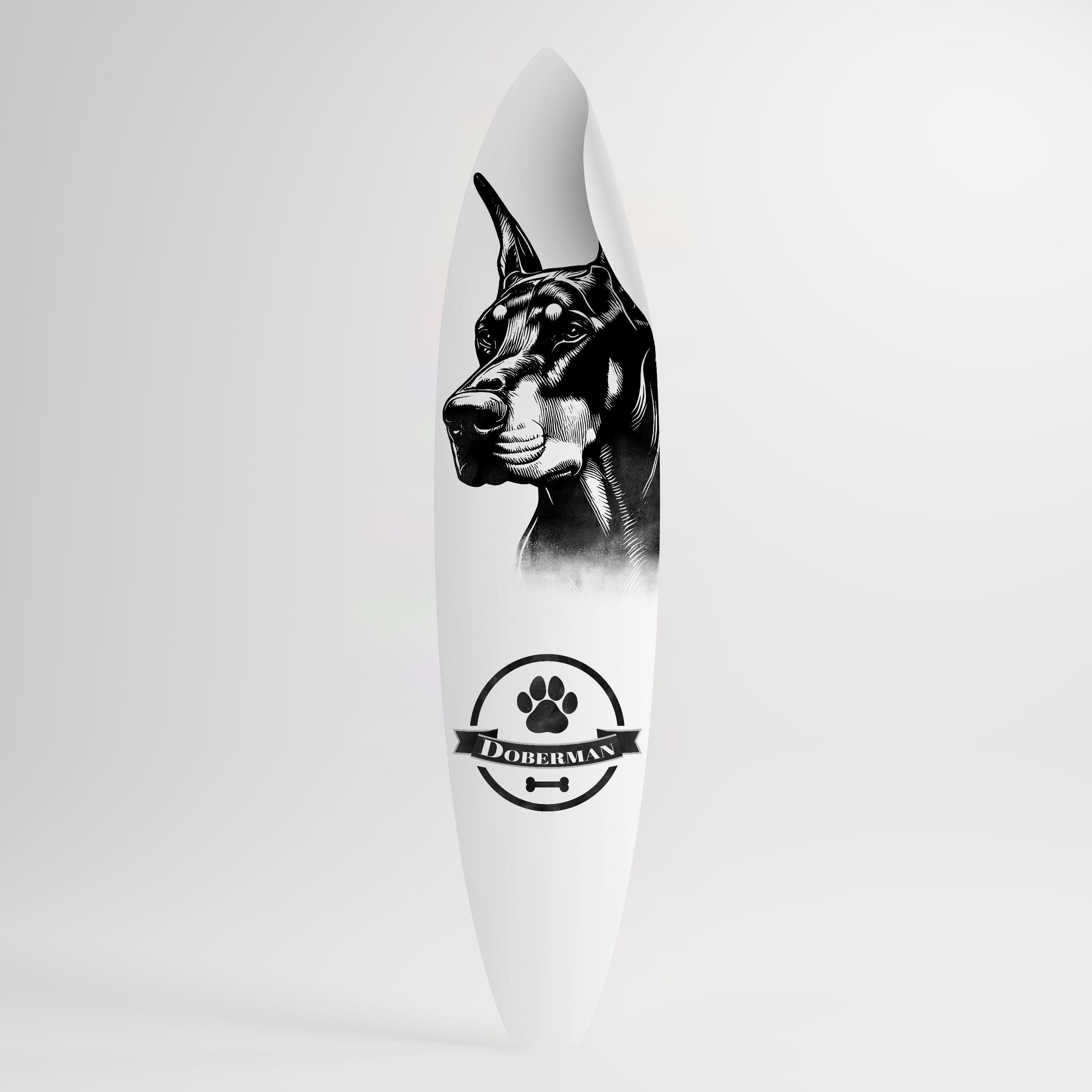 DOBERMAN DOG Surfboard-Wandsticker