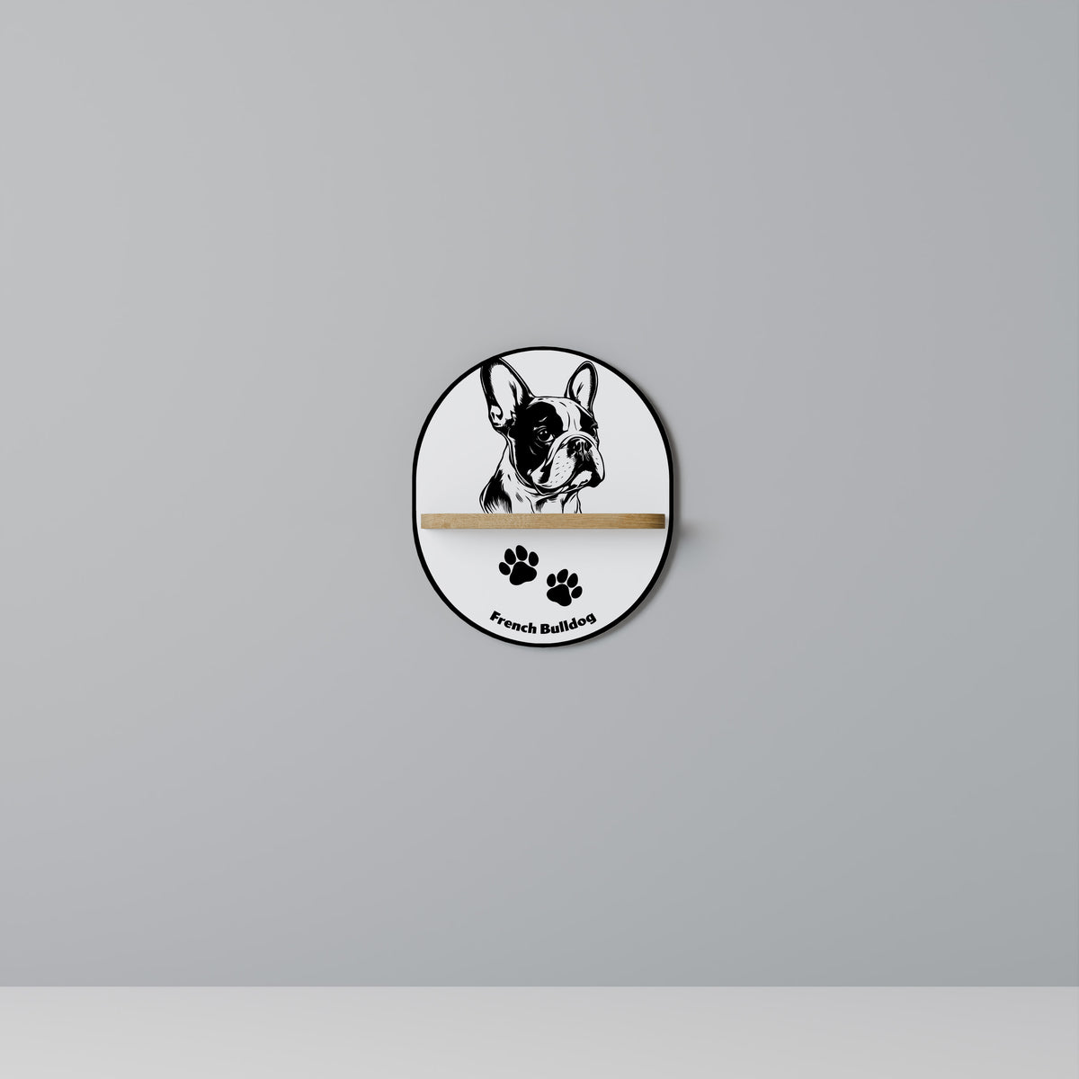 FRENCH BULLDOG Art Shelf