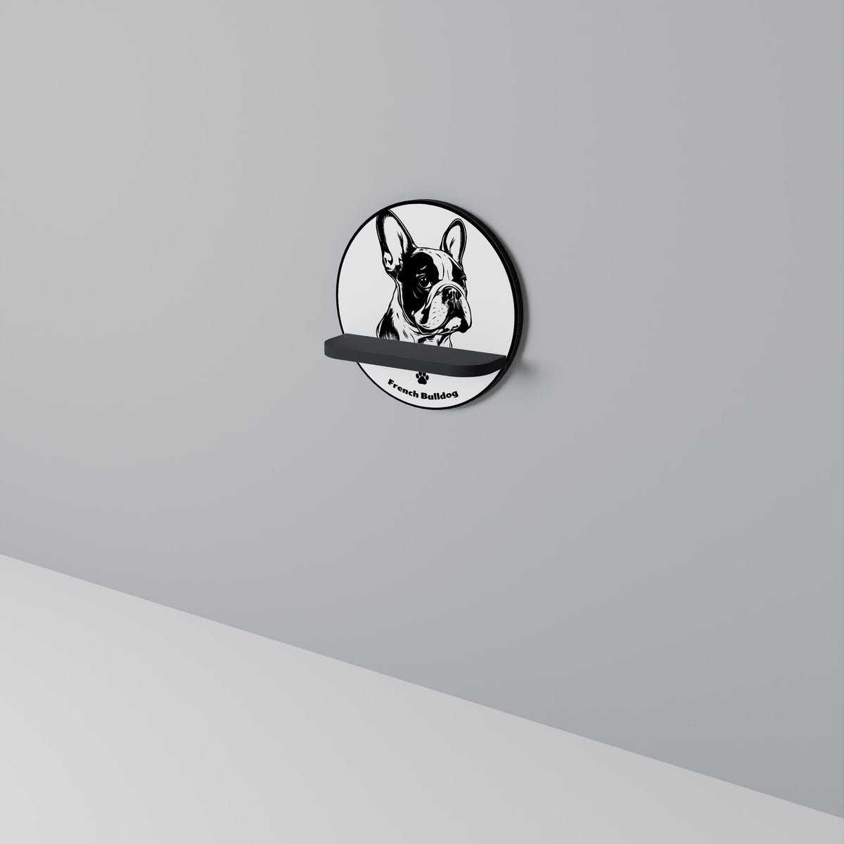 FRENCH BULLDOG Art Shelf