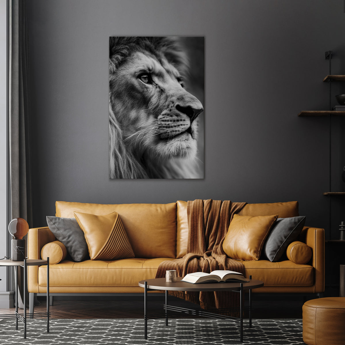 ROYAL REFLECTION Vertical Canvas Print