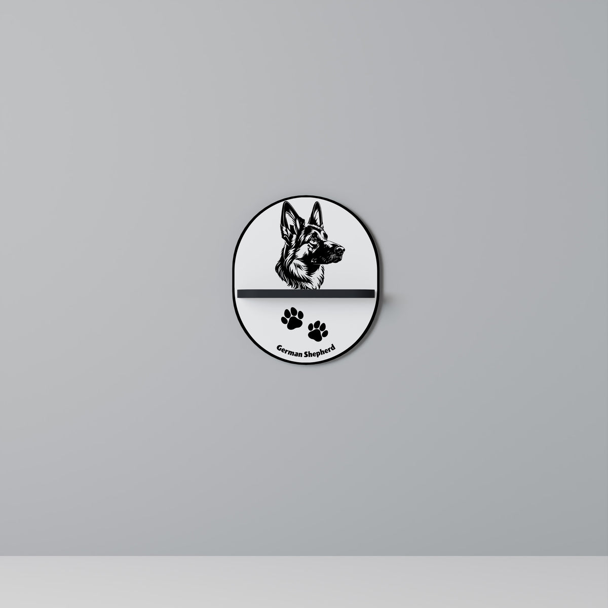 GERMAN SHEPARD Dekoratives Wandregal