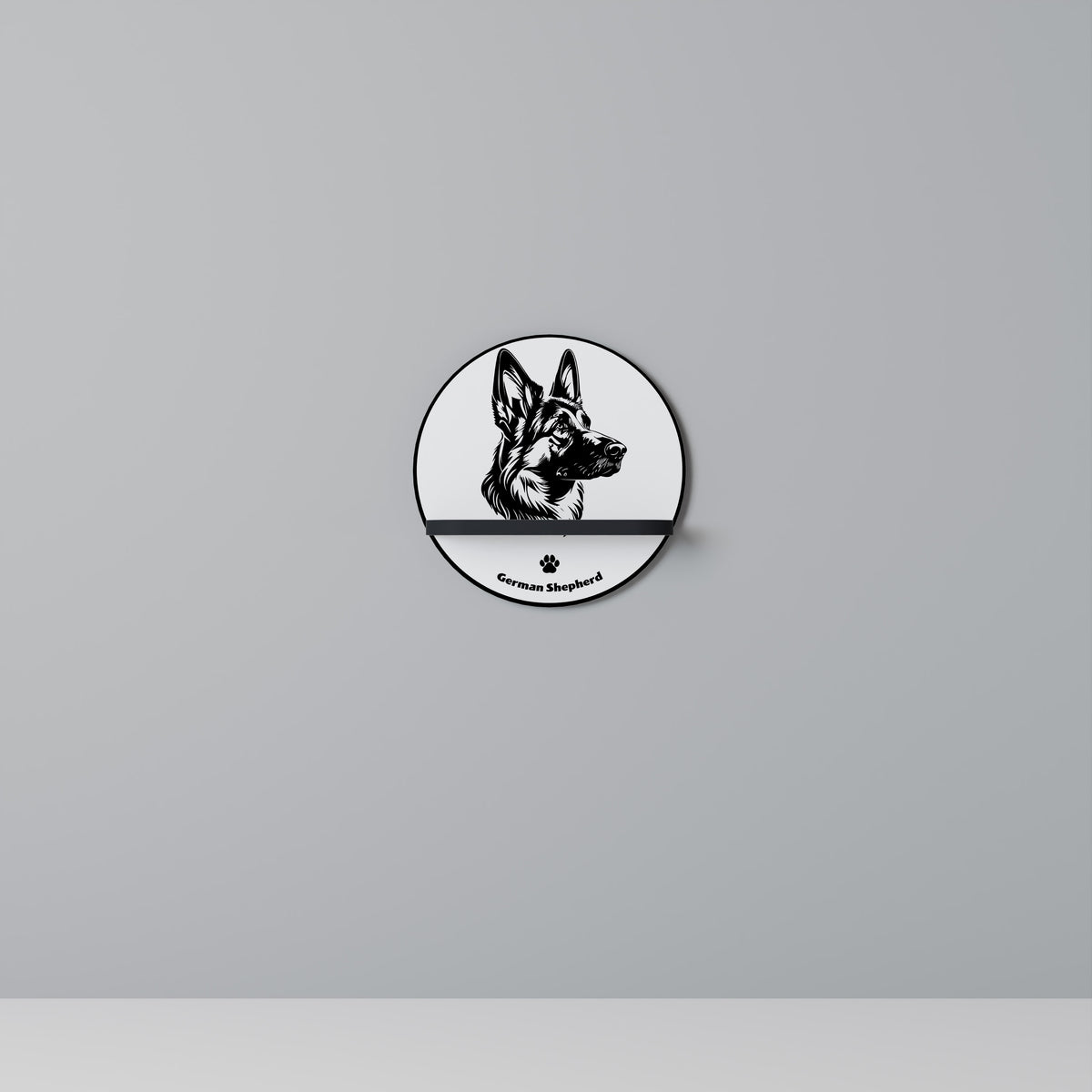 GERMAN SHEPARD Dekoratives Wandregal