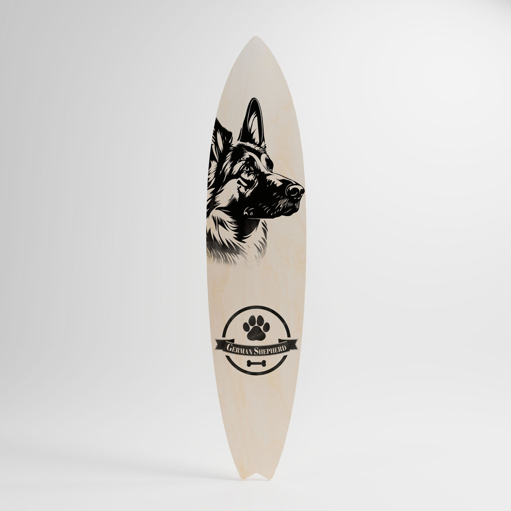 GERMAN SHEPARD Deko-Surfboard
