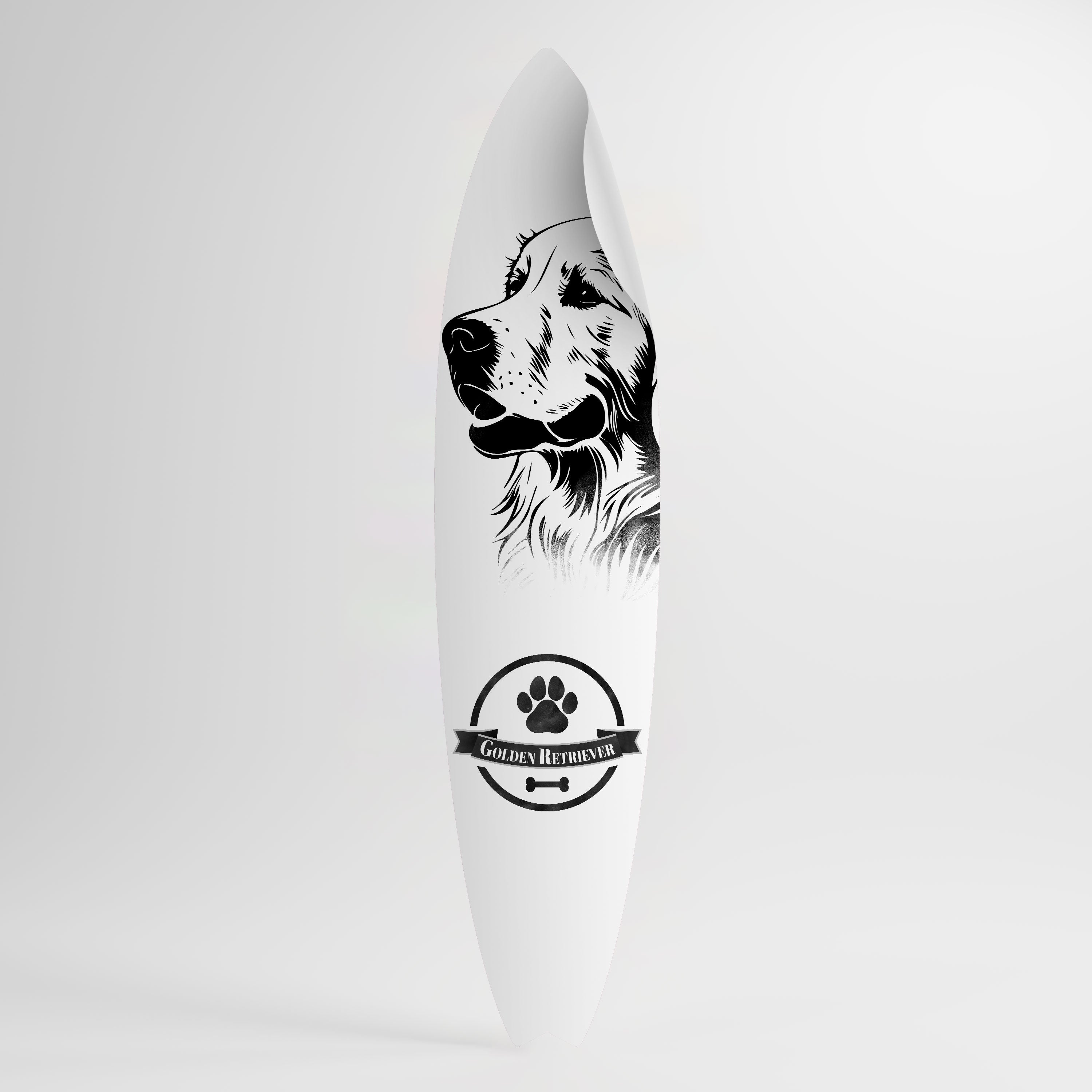 GOLDEN RETRIEVER Surfboard-Wandsticker