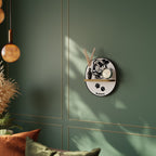 BULLDOG DOG Ovales Kunstregal in Eiche-Optik