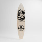 BULLDOG DOG Deko-Surfboard