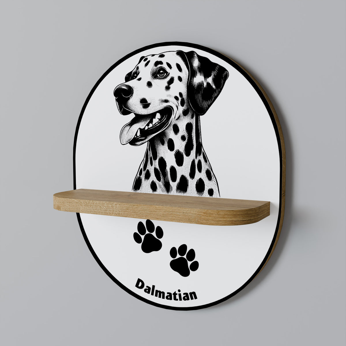 DALMATIAN DOG Art Shelf