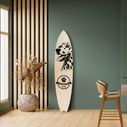 DALMATIAN DOG Deko-Surfboard