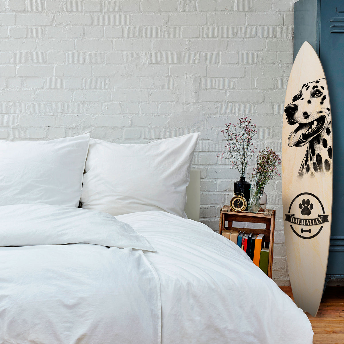 DALMATIAN DOG Deko-Surfboard