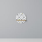 CATS COMPILATION Rundes Kunstregal in Eiche-Optik