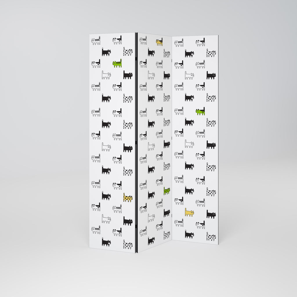 CATS COMPILATION 3-teiliger Paravent