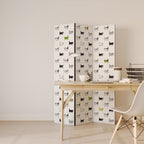 CATS COMPILATION Dekorativer Paravent - 3-teilig