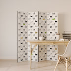 CATS COMPILATION 4-teiliger Paravent