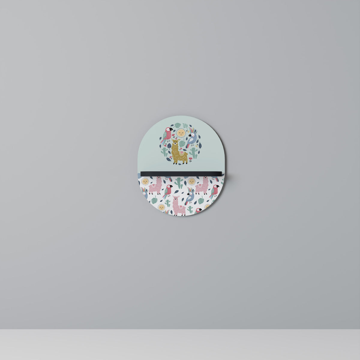 COLORFUL ALPACAS Art Shelf