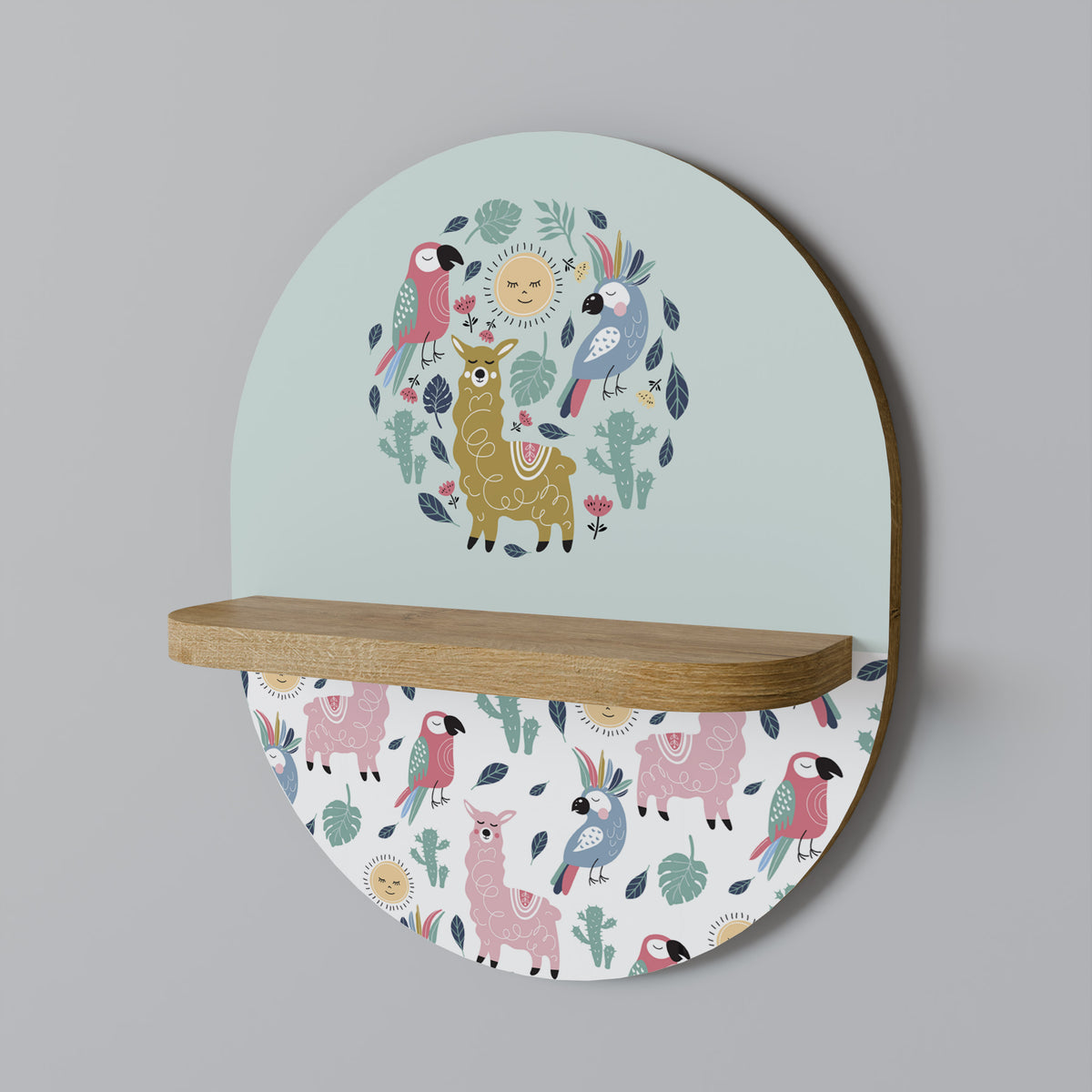 COLORFUL ALPACAS Art Shelf