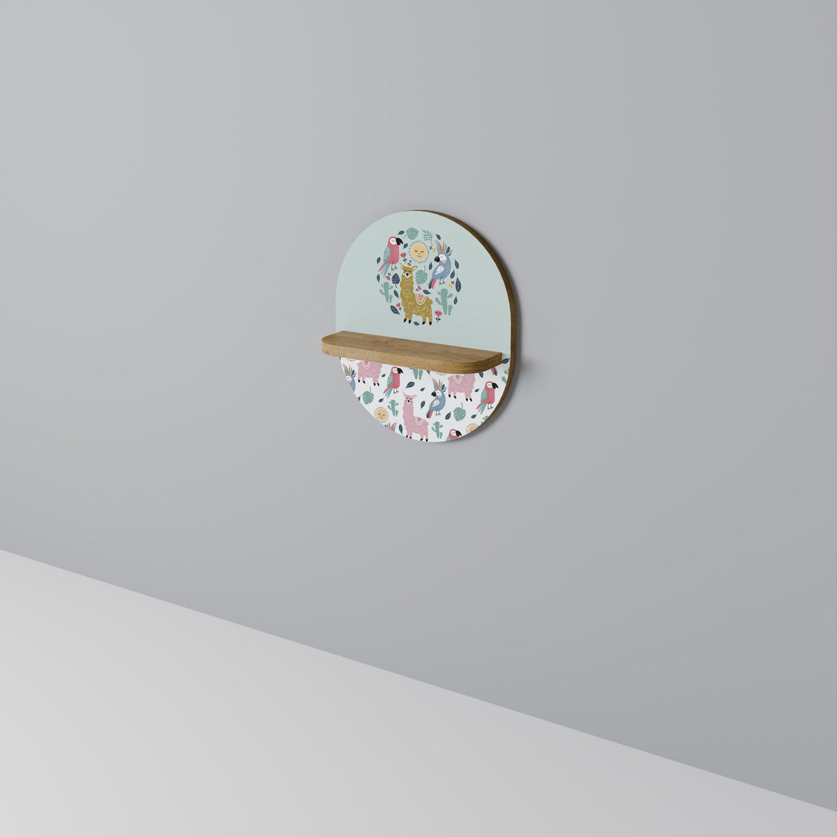 COLORFUL ALPACAS Art Shelf