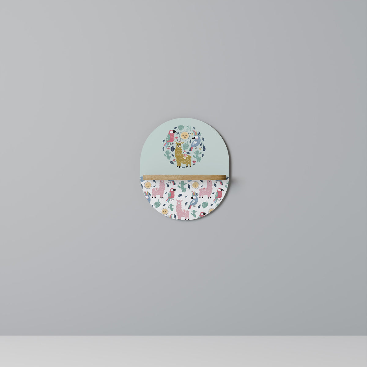 COLORFUL ALPACAS Art Shelf