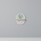 COLORFUL ALPACAS Ovales Kunstregal in Eiche-Optik