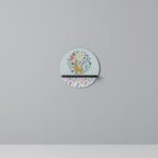 COLORFUL ALPACAS Rundes Kunstregal in Schwarz