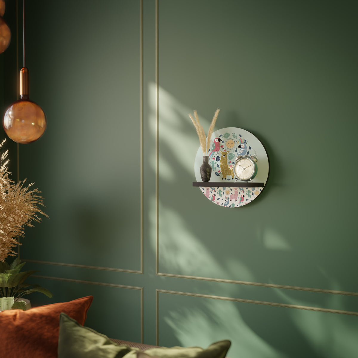 COLORFUL ALPACAS Art Shelf