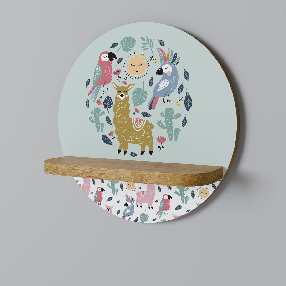 COLORFUL ALPACAS Art Shelf
