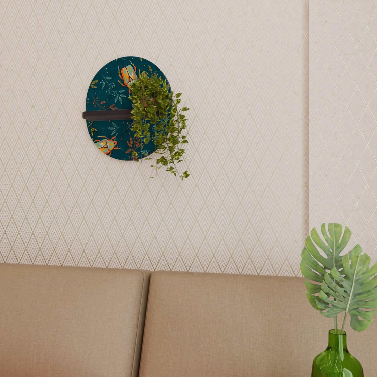 AUTUMN INSECTS Dekoratives Wandregal