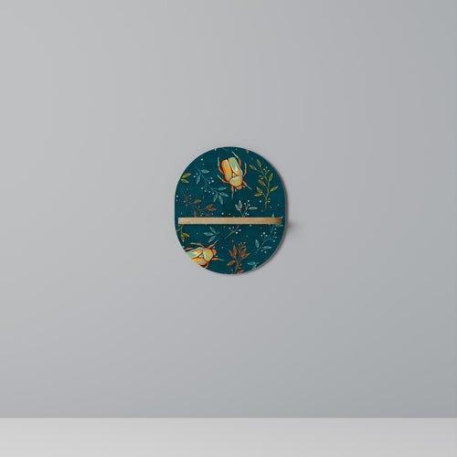 AUTUMN INSECTS Ovales Kunstregal in Eiche-Optik