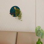 AUTUMN INSECTS Rundes Kunstregal in Schwarz