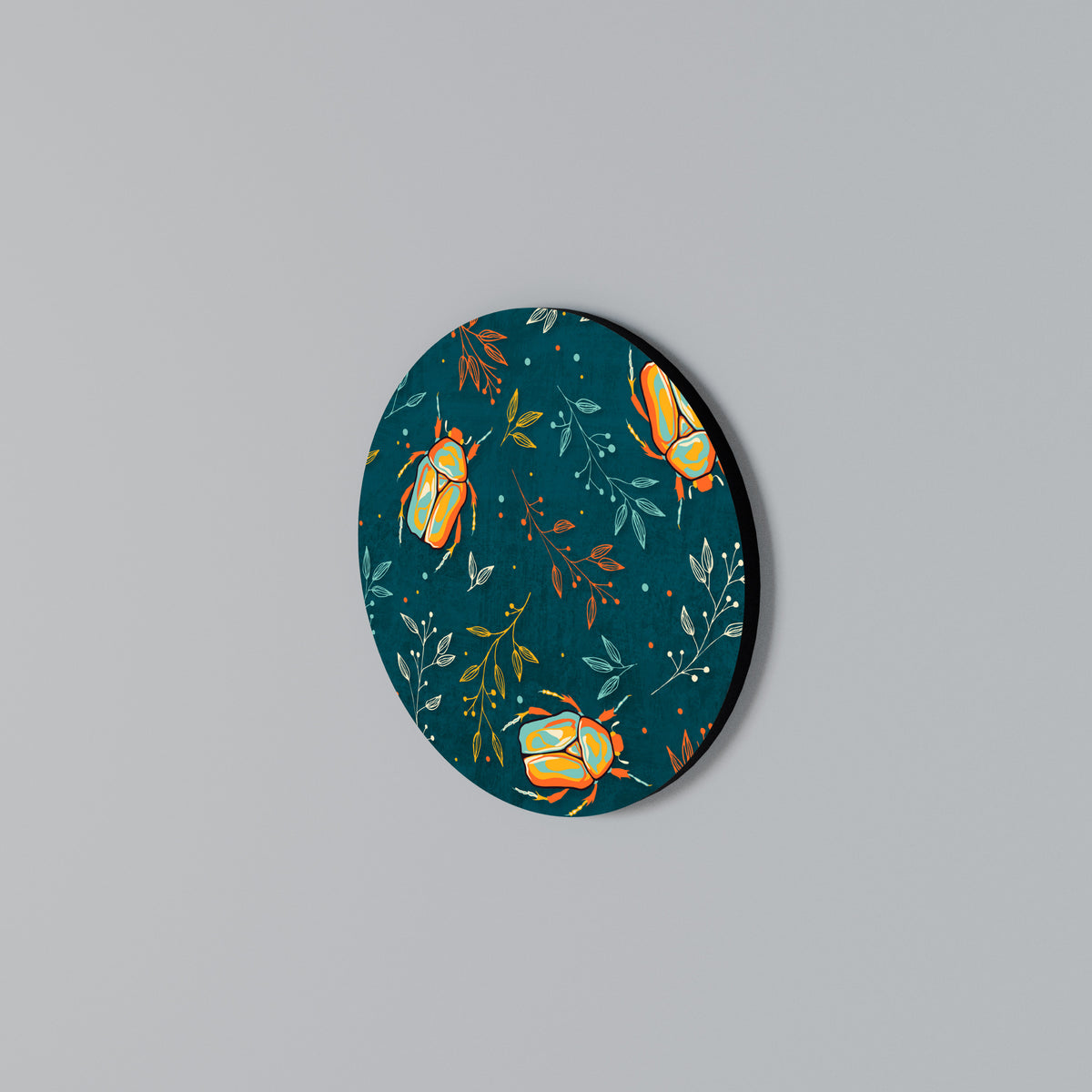 AUTUMN INSECTS Round Wall Art