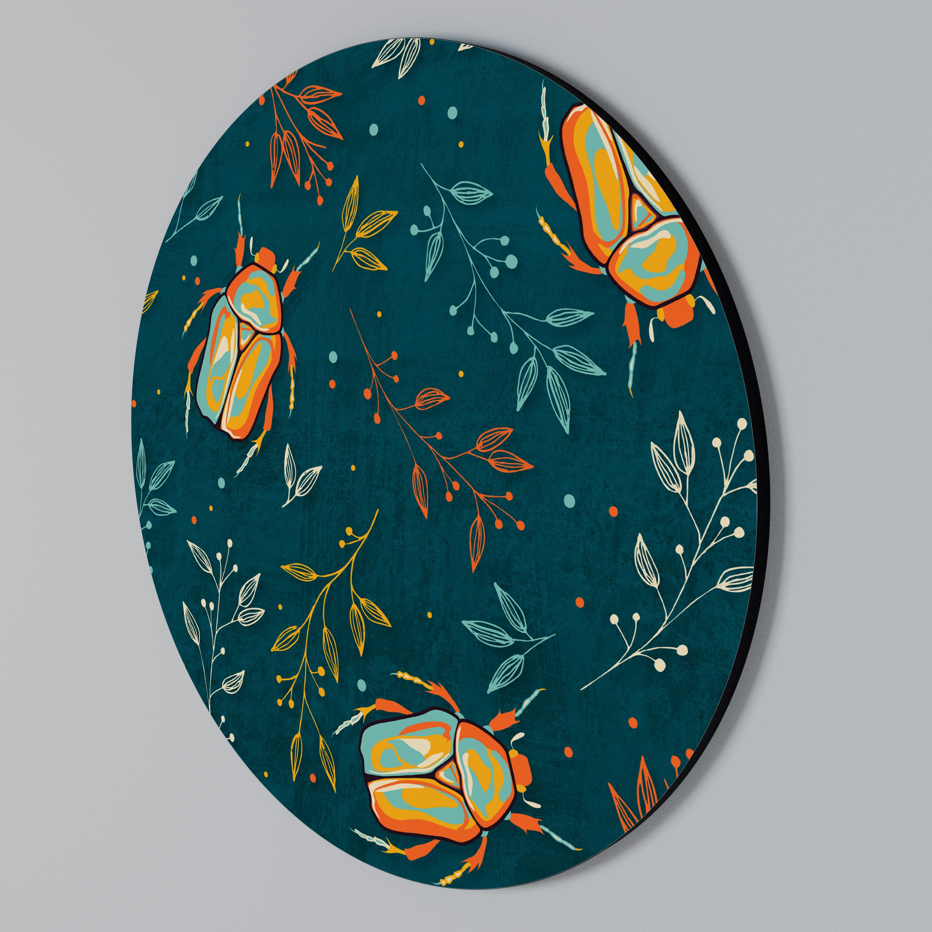 AUTUMN INSECTS Rundes Wandbild