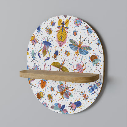 COLORFUL INSECTS Dekoratives Wandregal
