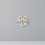 COLORFUL INSECTS Ovales Kunstregal in Eiche-Optik