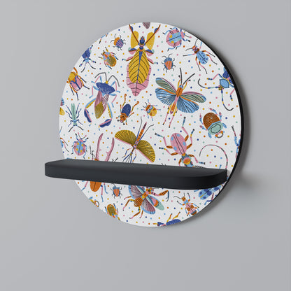 COLORFUL INSECTS Dekoratives Wandregal