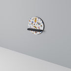 COLORFUL INSECTS Rundes Kunstregal in Schwarz