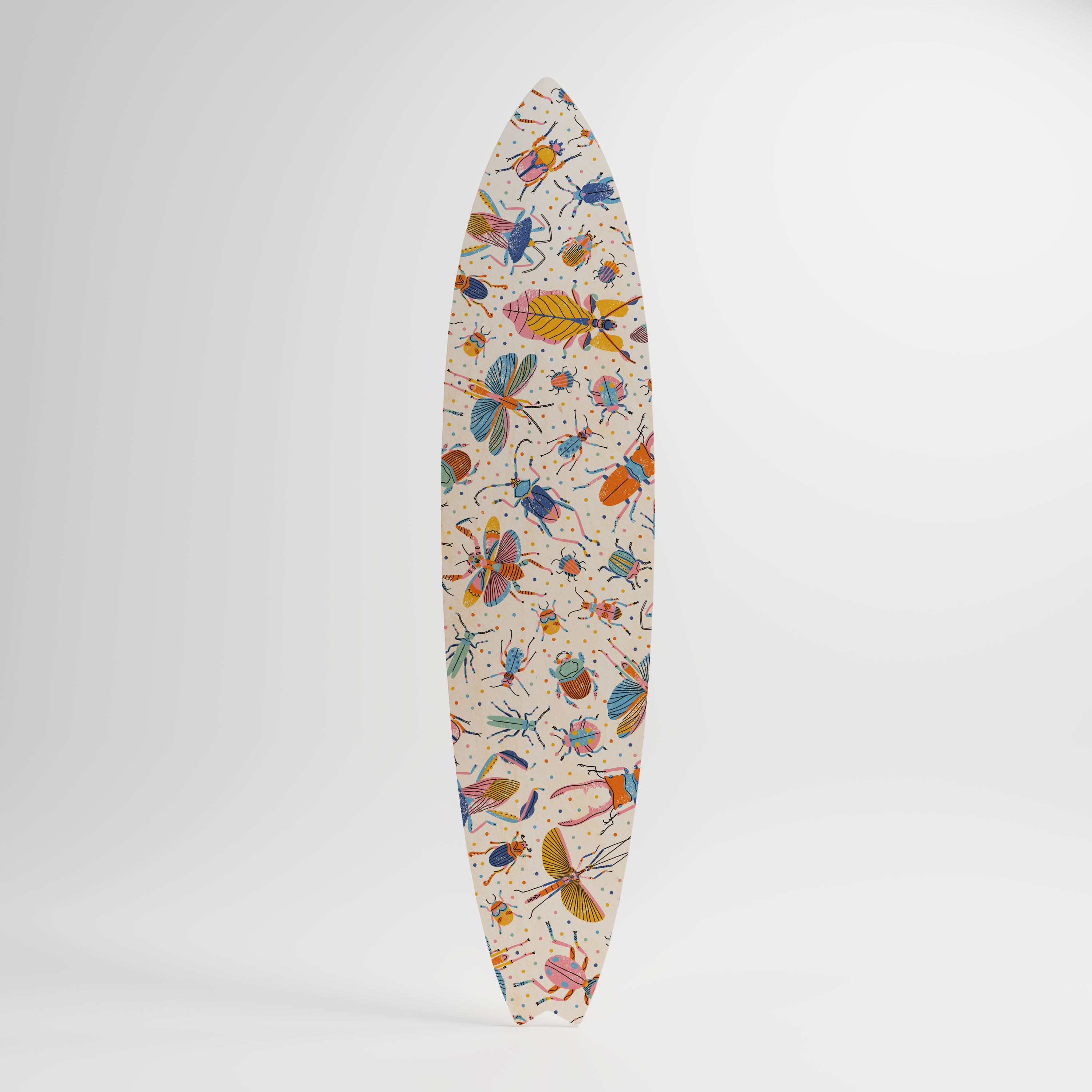 COLORFUL INSECTS Deko-Surfboard