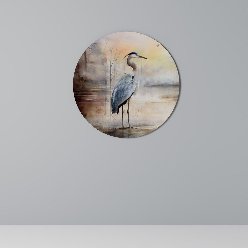 HERON DAYDREAM Runde Wandkunst