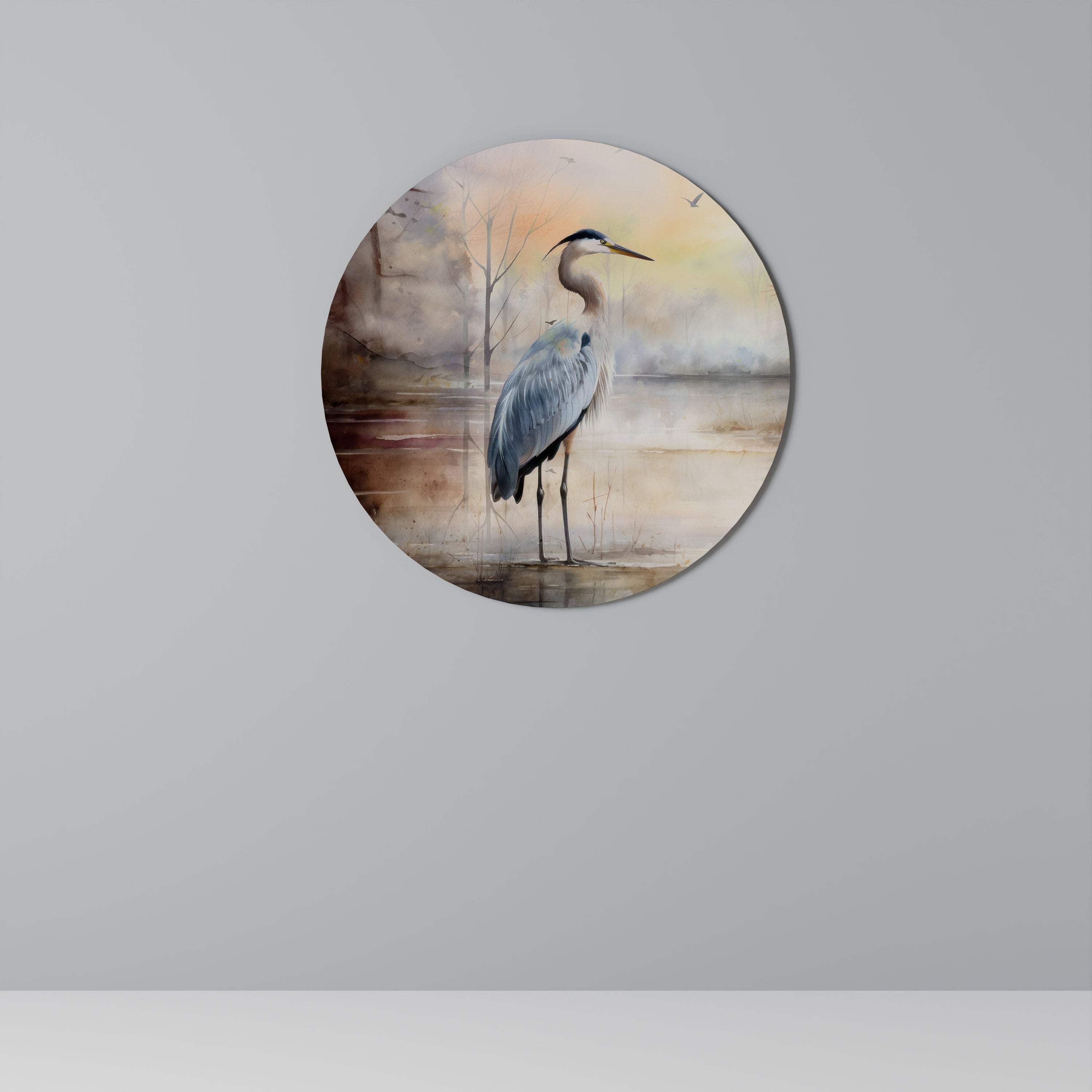 HERON DAYDREAM Runde Wandkunst
