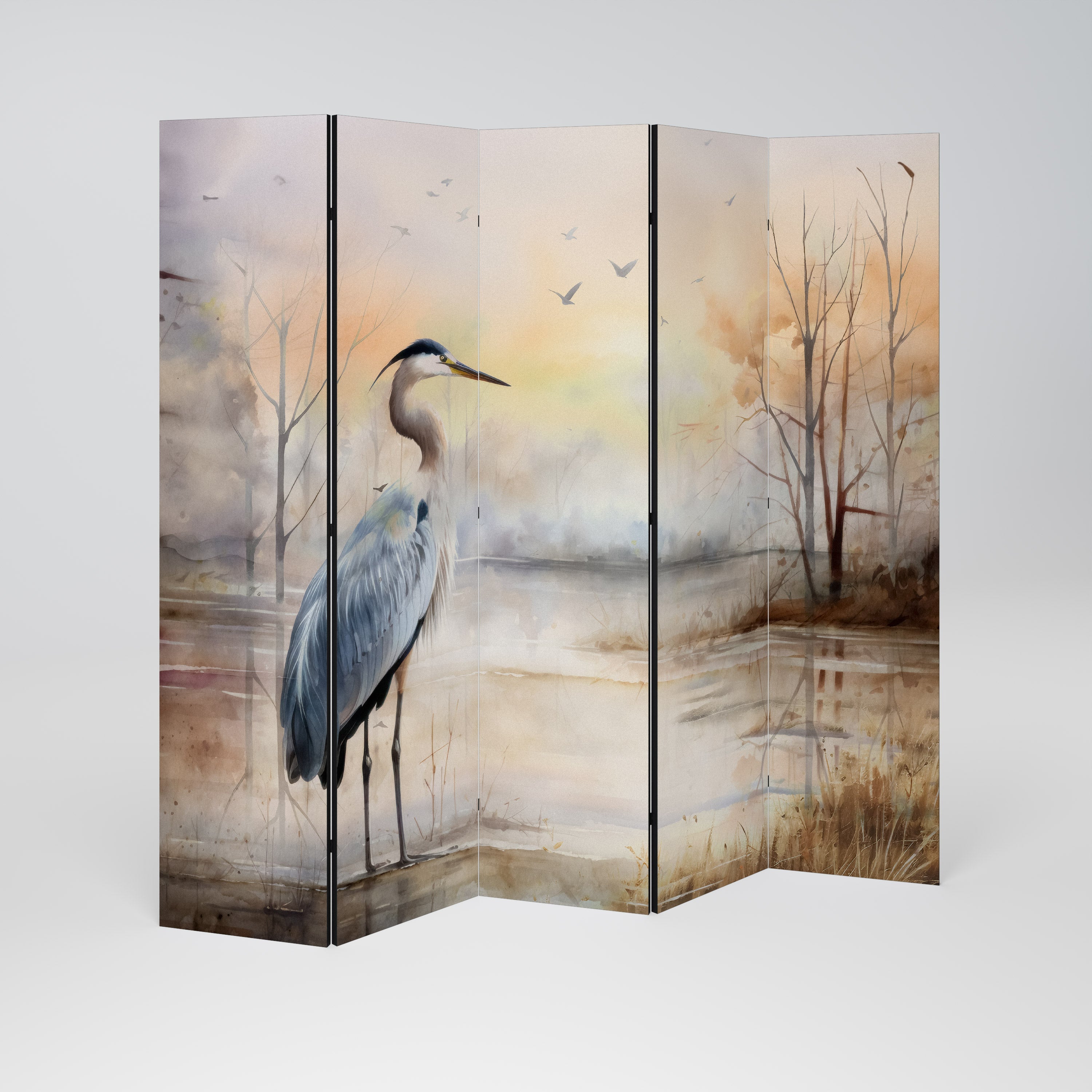 HERON DAYDREAM Dekorativer 5-teiliger Raumteiler