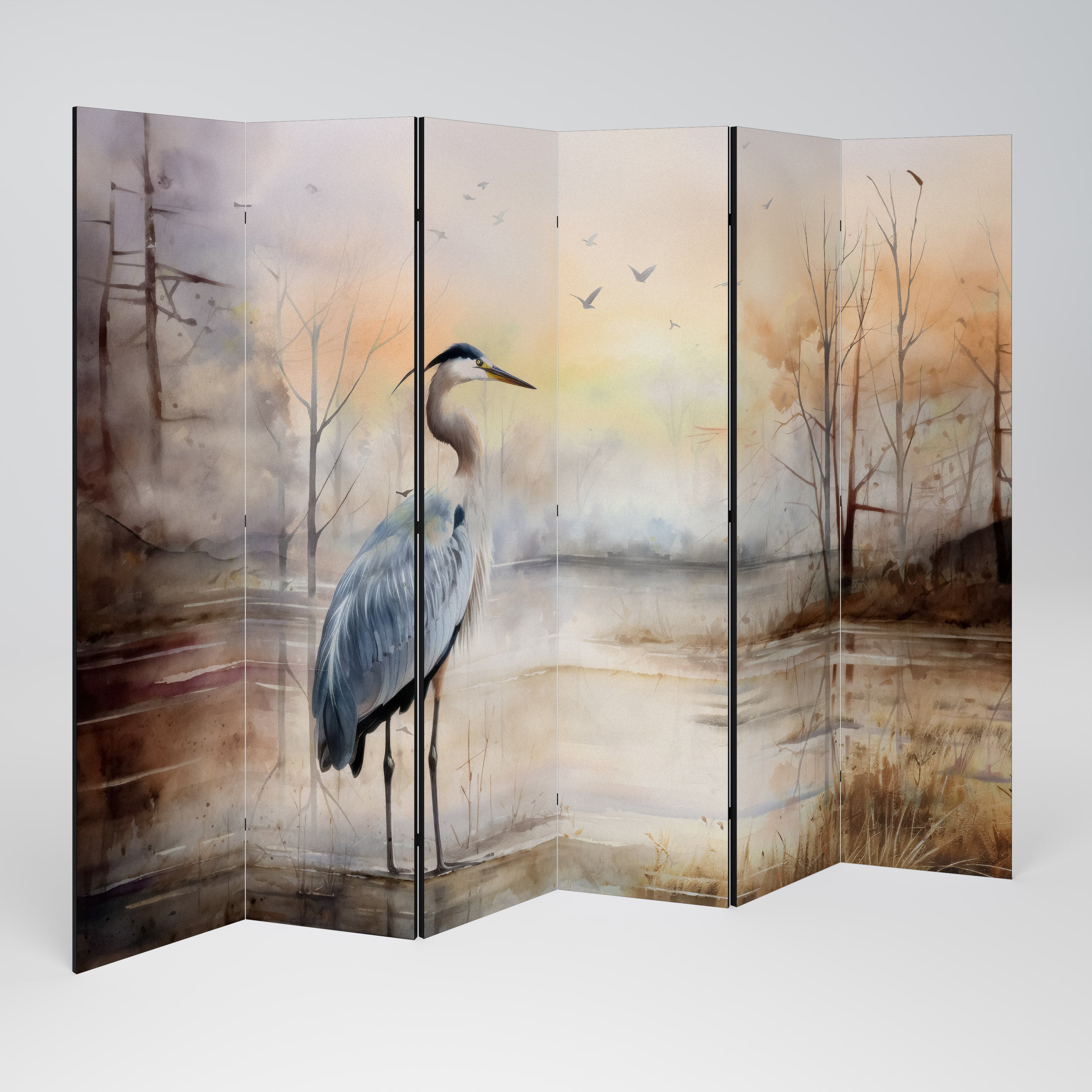 HERON DAYDREAM Dekorativer 6-teiliger Raumteiler
