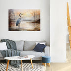 HERON DAYDREAM Selbstklebendes Horizontal-Poster