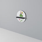 GARDEN INHABITANTS Ovales Kunstregal in Schwarz