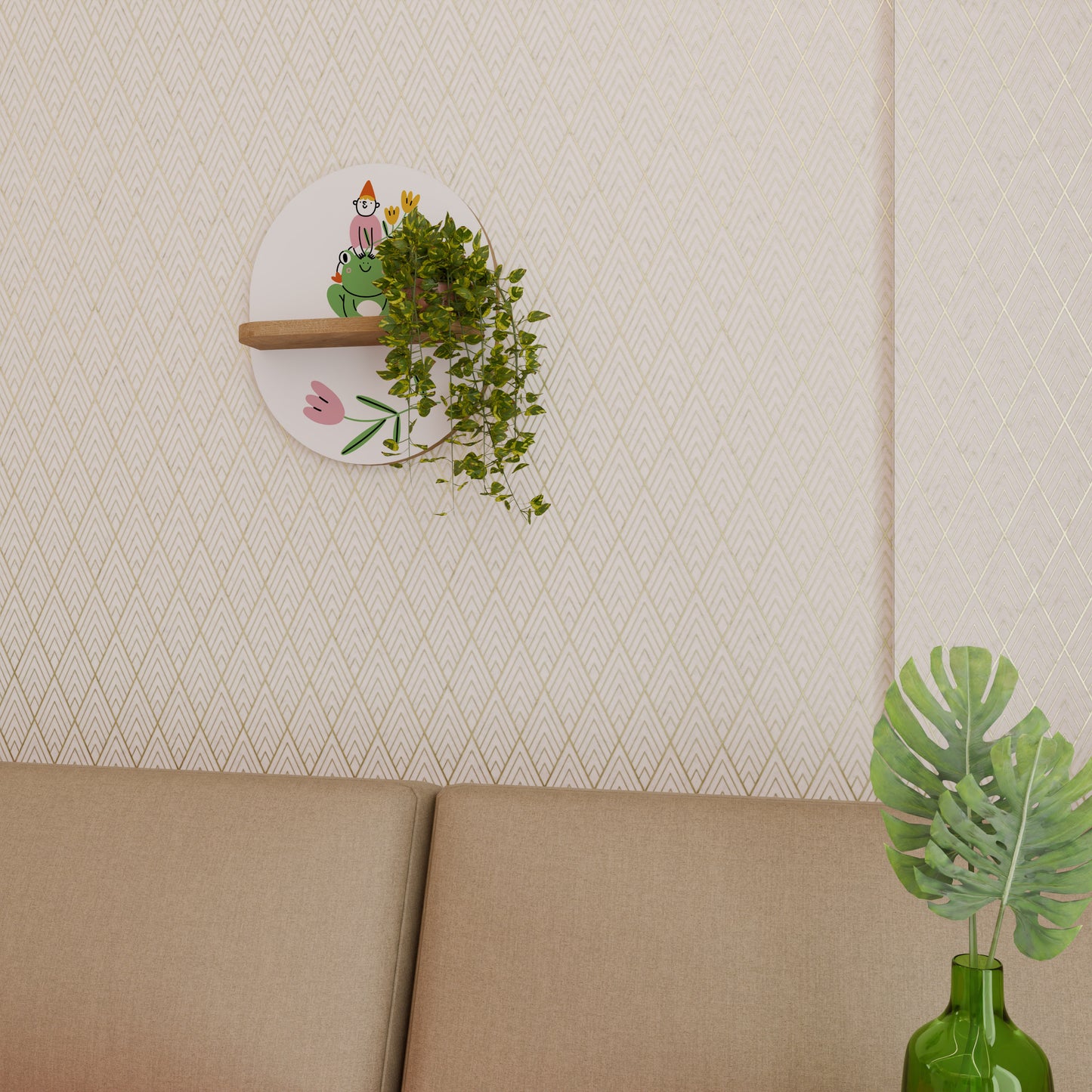 GARDEN INHABITANTS Art Shelf