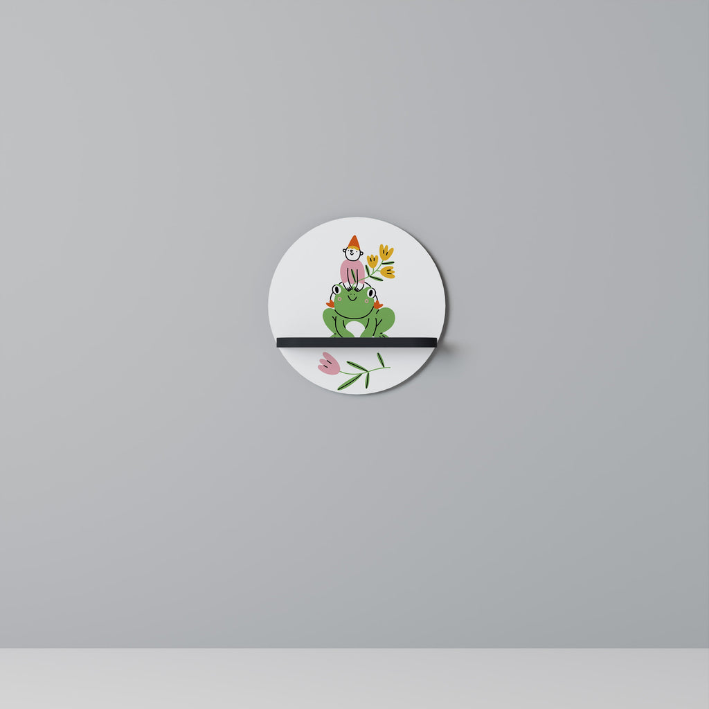 GARDEN INHABITANTS Rundes Kunstregal in Schwarz