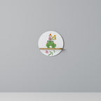 GARDEN INHABITANTS Rundes Kunstregal in Eiche-Optik