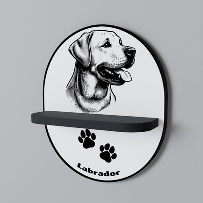 LABRADOR DOG Dekoratives Wandregal