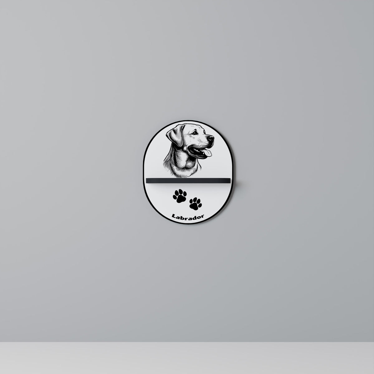 LABRADOR DOG Dekoratives Wandregal