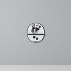 LABRADOR DOG Ovales Kunstregal in Schwarz