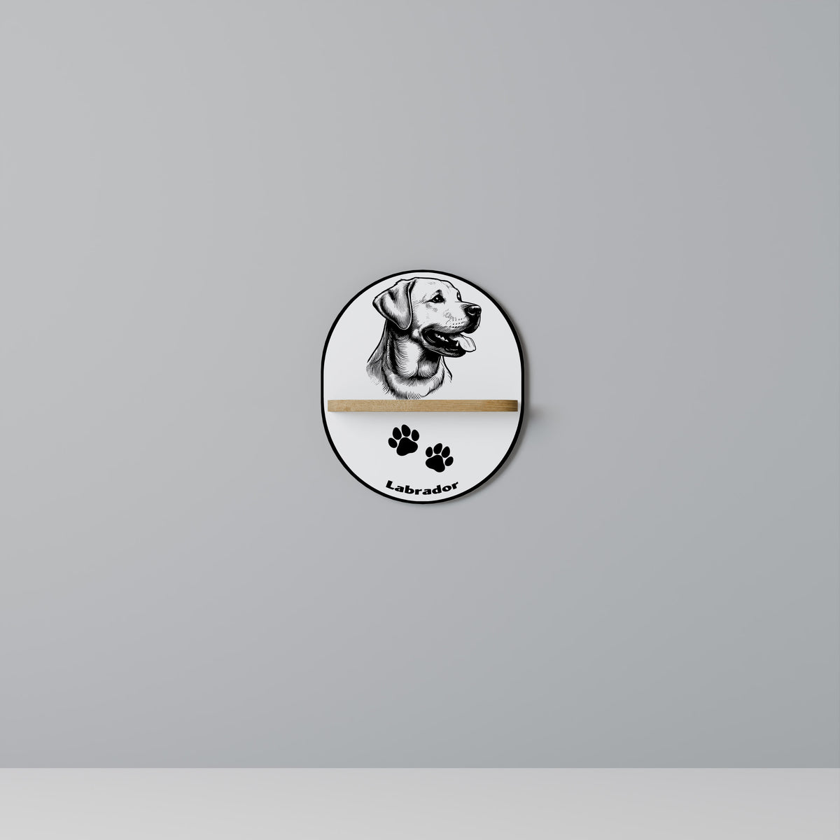 LABRADOR DOG Dekoratives Wandregal