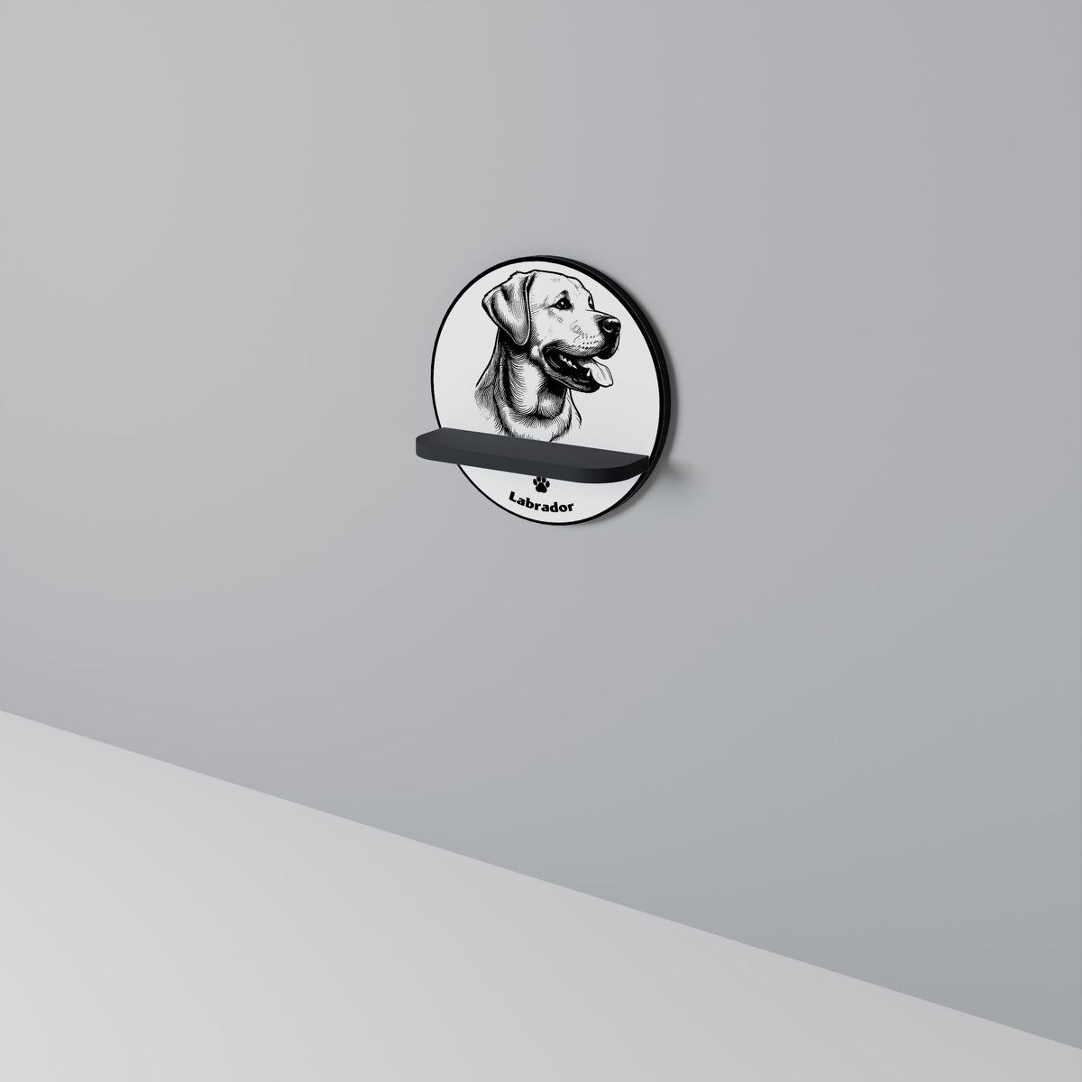 LABRADOR DOG Art Shelf