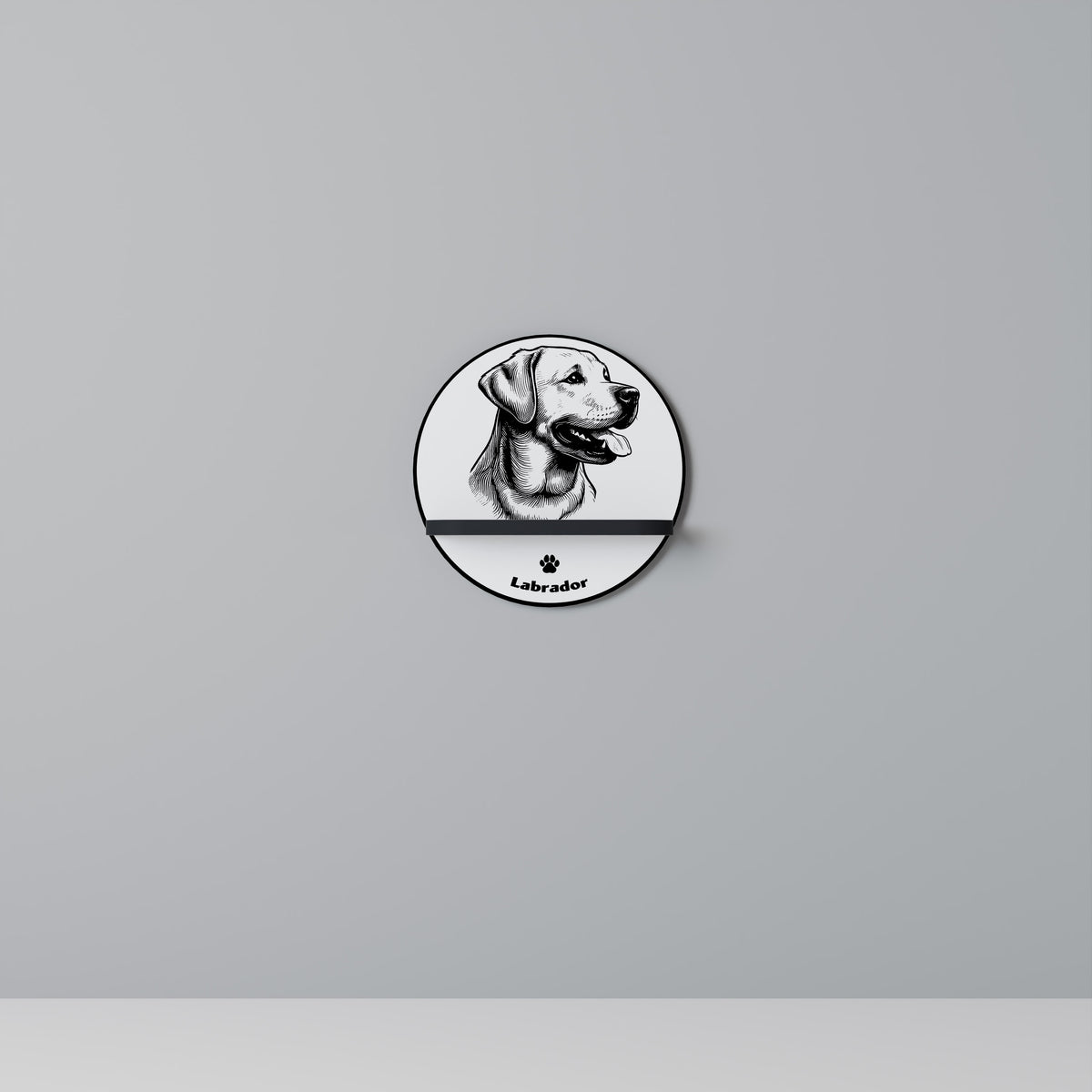 LABRADOR DOG Dekoratives Wandregal
